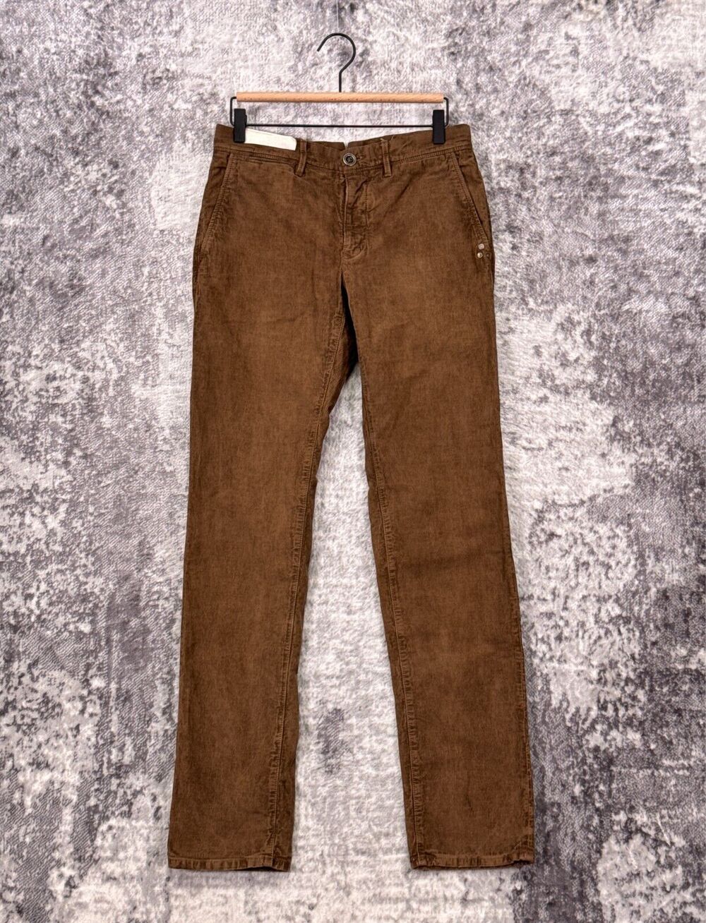 New Incotex Pants 26 Womens Boyfriend Fit Brown Corduroy